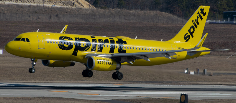Photo of N69INK - Spirit Airlines Airbus A320 at ACY on AeroXplorer Aviation Database