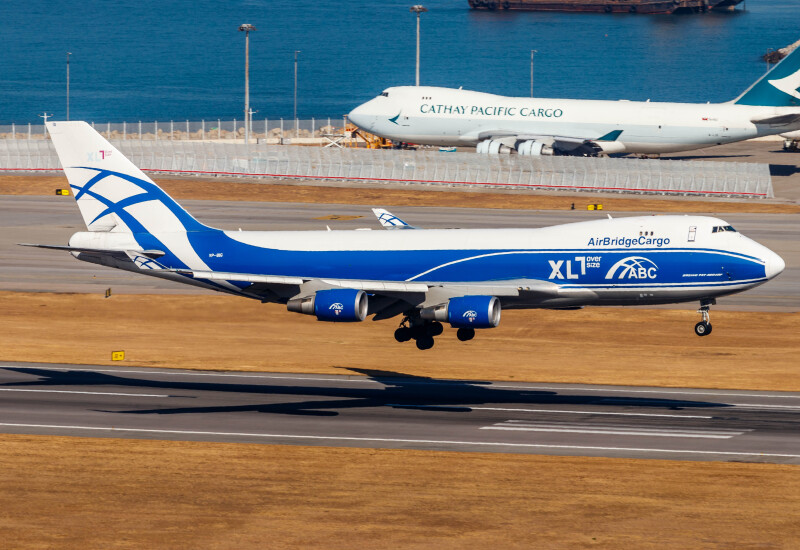 Photo of VP-BIG - AirBridge Cargo Boeing 747-400F at HKG on AeroXplorer Aviation Database