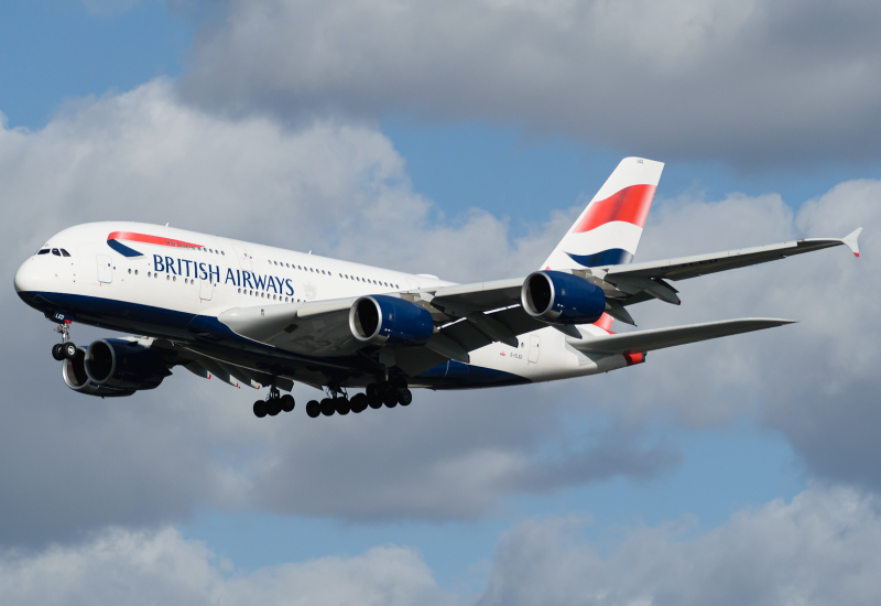 Photo of G-XLED - British Airways  Airbus A380-800 at LHR on AeroXplorer Aviation Database