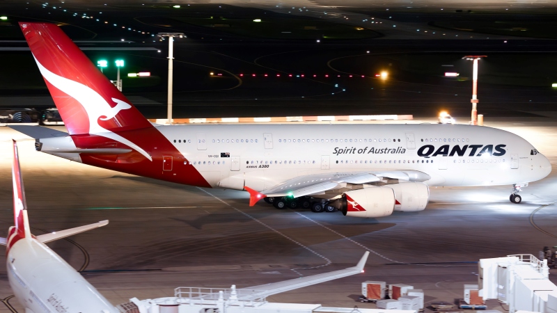Photo of VH-OQI - Qantas Airways Airbus A380-800 at SYD on AeroXplorer Aviation Database