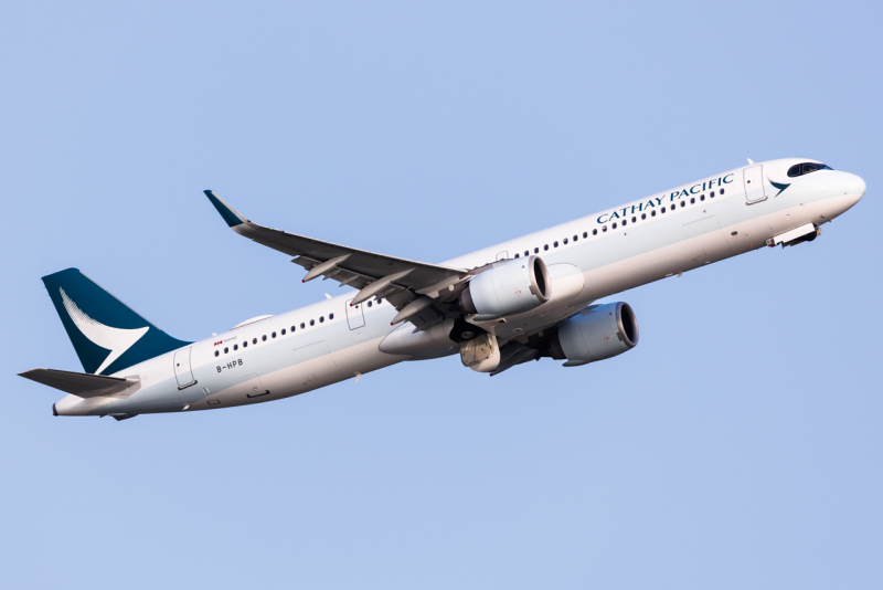 Photo of B-HPB - Cathay Pacific Airbus A321NEO at HKG on AeroXplorer Aviation Database