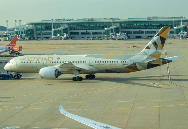 Photo of A6-BLU - Etihad Airways Boeing 787-9 at ICN on AeroXplorer Aviation Database