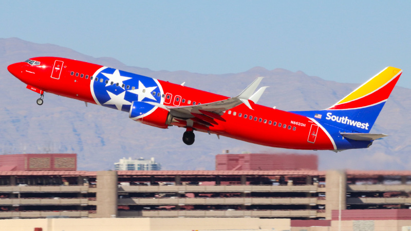 Photo of N8620H - Southwest Airlines Boeing 737-800 at LAS on AeroXplorer Aviation Database