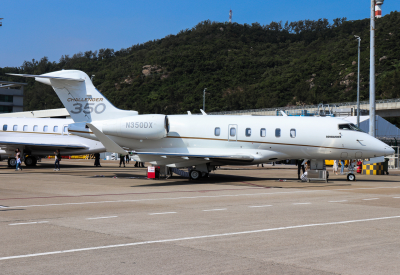 Photo of N350DX - PRIVATE Bombardier Challenger 350  at MFM on AeroXplorer Aviation Database