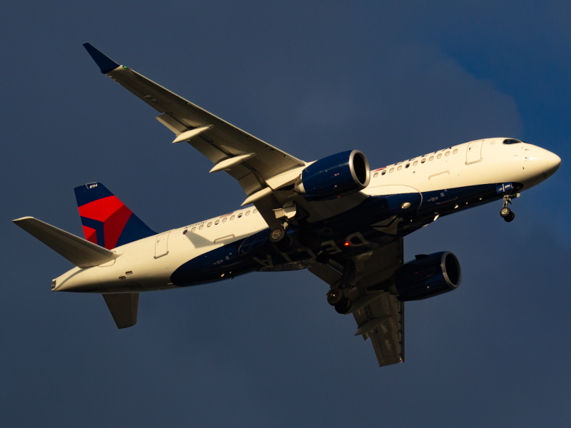 Photo of N114DU - Delta Airlines Airbus A220-100 at TPA on AeroXplorer Aviation Database