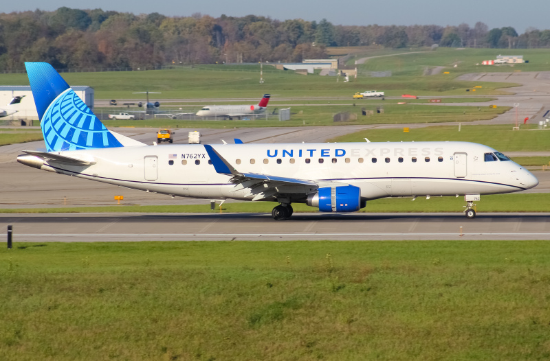 Photo of N762YX - United Express Embraer E175 at CVG on AeroXplorer Aviation Database