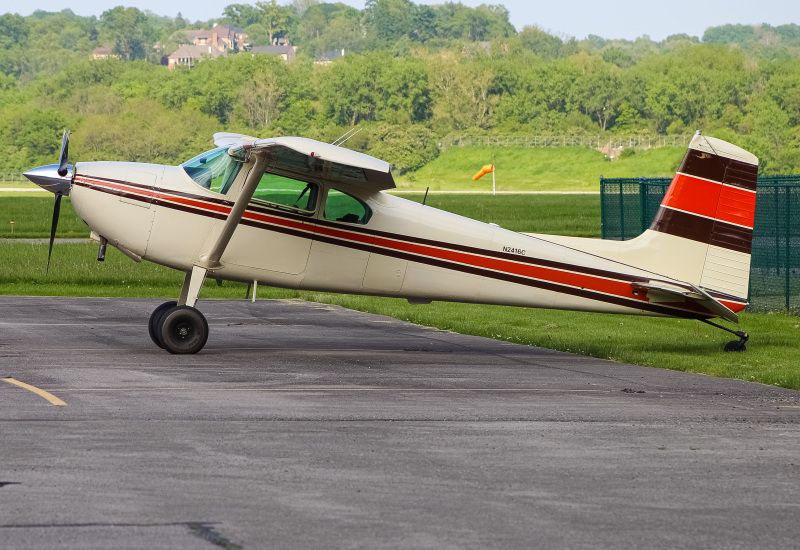 Photo of N2416C - PRIVATE  Cessna 180 at LUK on AeroXplorer Aviation Database