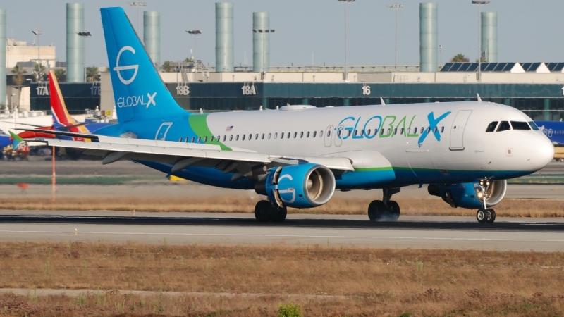 Photo of N642VA - Global X Airbus A320 at LAX on AeroXplorer Aviation Database