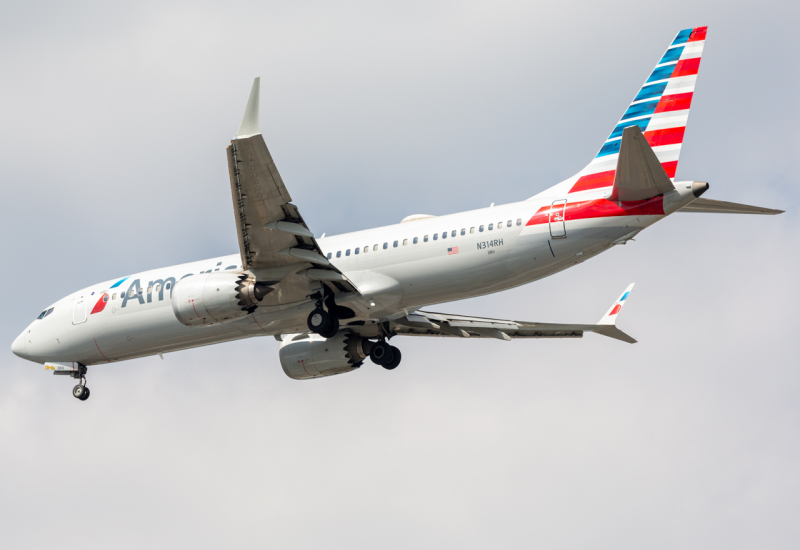 Photo of N314RH - American Airlines Boeing 737 MAX 8 at JFK on AeroXplorer Aviation Database