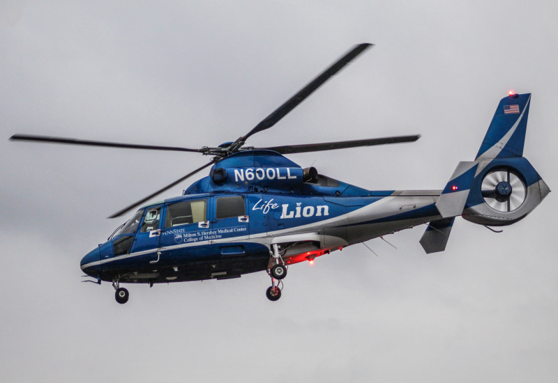 Photo of N600ll - LifeLion Eurocopter As-365 at thv on AeroXplorer Aviation Database
