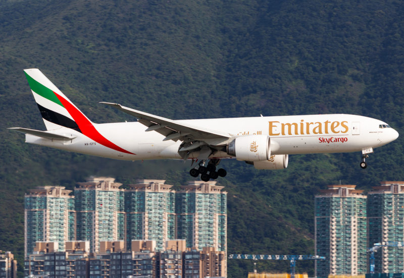 Photo of A6-EFG - Emirates SkyCargo Boeing 777-F at HKG on AeroXplorer Aviation Database