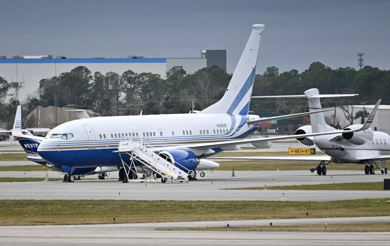 Photo of N108MS - Las Vegas Sands Boeing 737-700BBJ at DAB on AeroXplorer Aviation Database