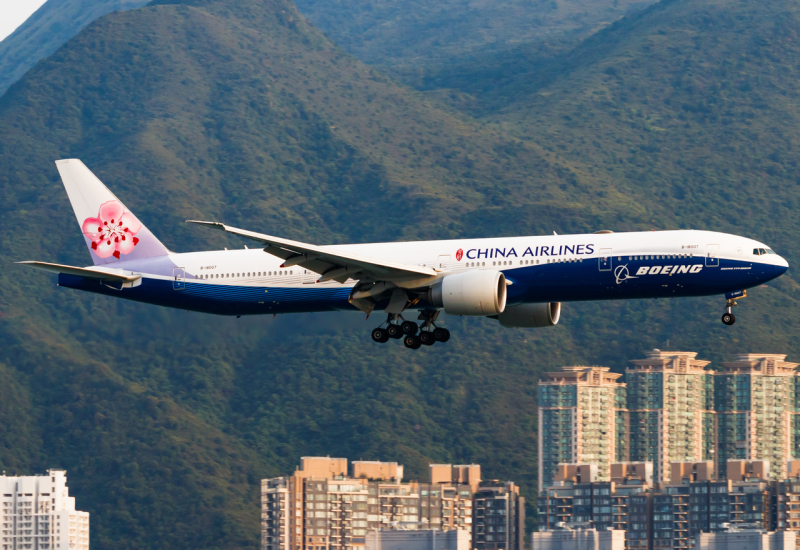 Photo of B-18007 - China Airlines Boeing 777-300ER at HKG on AeroXplorer Aviation Database