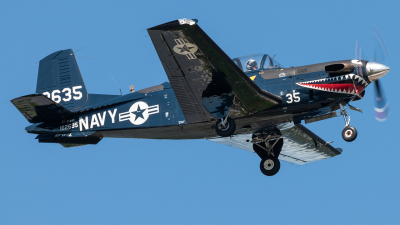 Photo of 162635 - USN - United States Navy Beechcraft T-34 Mentor  at NTU on AeroXplorer Aviation Database