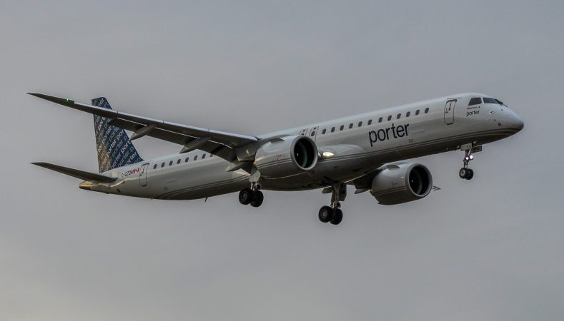 Photo of C-GZQM - Porter Airlines Embraer E195-E2 at YYZ on AeroXplorer Aviation Database