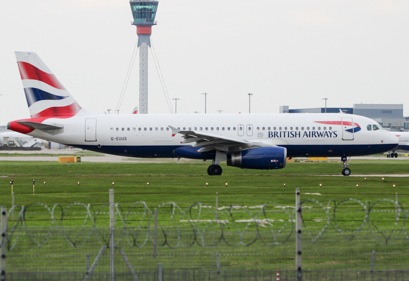 Photo of G-EUUS - British Airways Airbus A320 at LHR on AeroXplorer Aviation Database