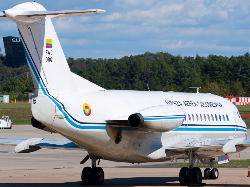 Photo of FAC002 - Colombian Air Force Fokker F-28 at IAD on AeroXplorer Aviation Database