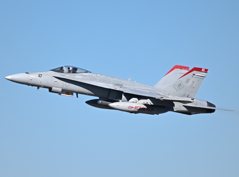 Photo of 165190 - USMC - United States Marine Corp McDonnel Douglas F/A-18 Hornet at SDM on AeroXplorer Aviation Database