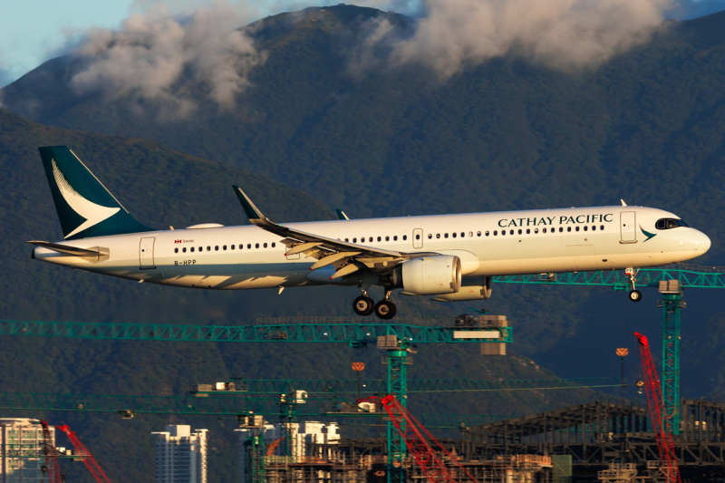 Photo of B-HPP - Cathay Pacific Airbus A321NEO at HKG on AeroXplorer Aviation Database