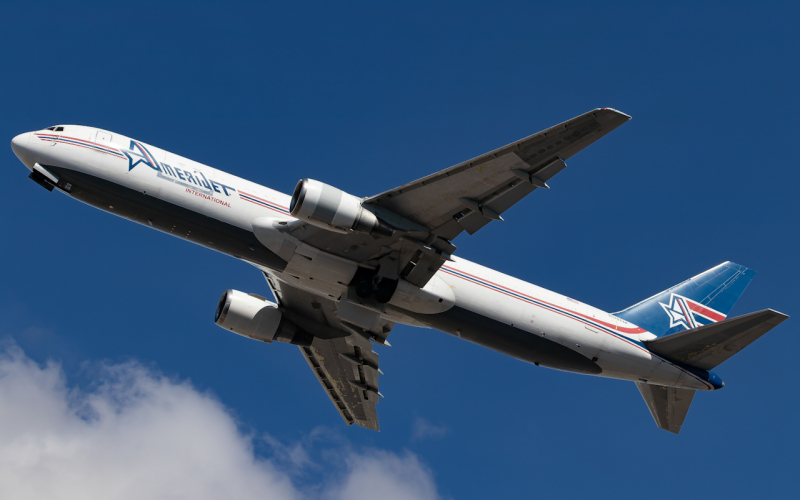 Photo of N319CM  - Amerijet Boeing 767-300 at MIA  on AeroXplorer Aviation Database