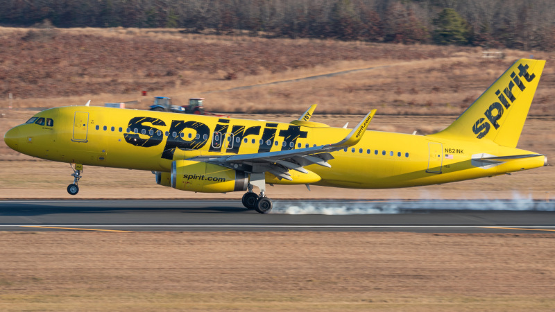 Photo of N621NK - Spirit Airlines Airbus A320 at ACY on AeroXplorer Aviation Database