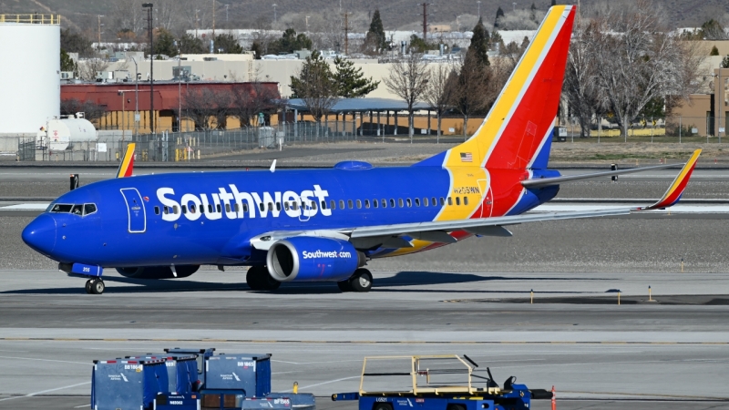 Photo of N205WN - Southwest Airlines Boeing 737-700 at RNO on AeroXplorer Aviation Database