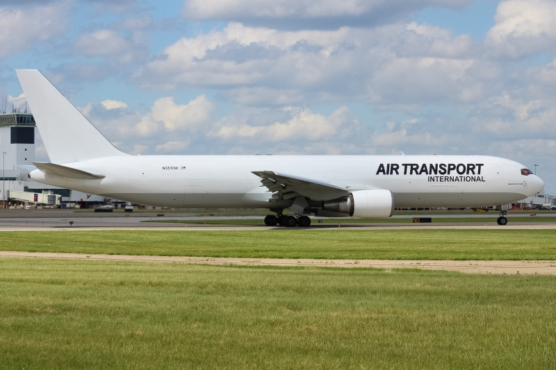 Photo of N351CM - Air Transport International Boeing 767-300F at CVG on AeroXplorer Aviation Database