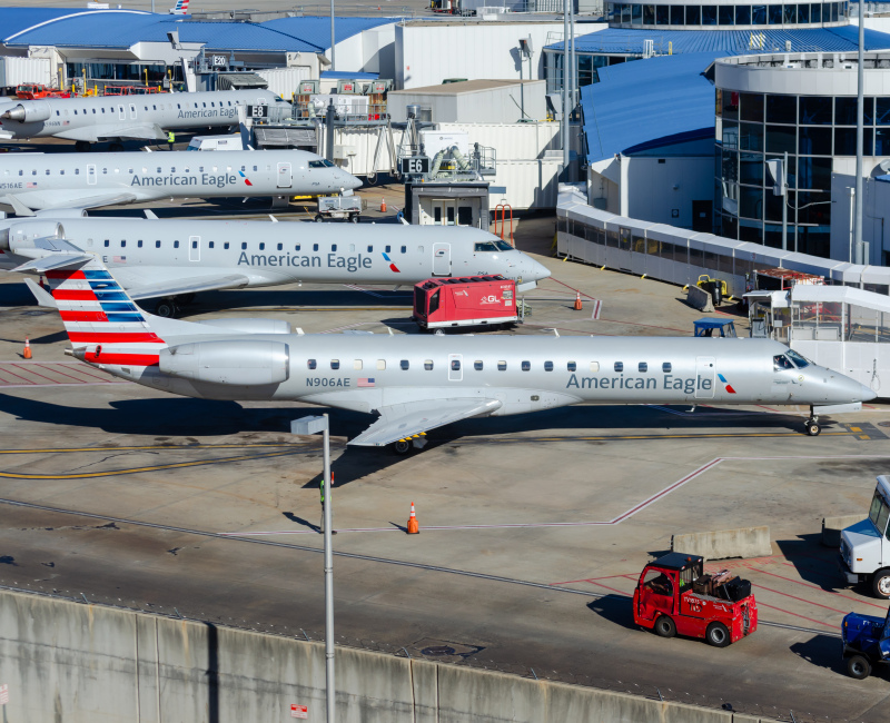 Photo of N906AE - American Eagle Embraer ERJ145 at CLT on AeroXplorer Aviation Database