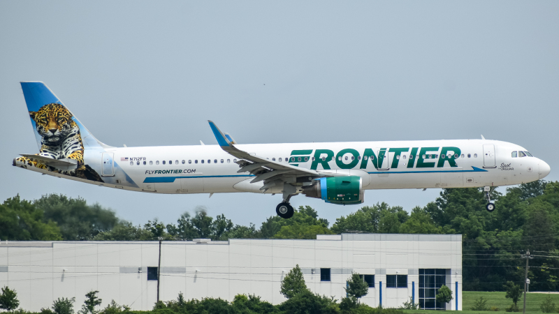 Photo of N712FR - Frontier Airlines Airbus A321 at CVG on AeroXplorer Aviation Database
