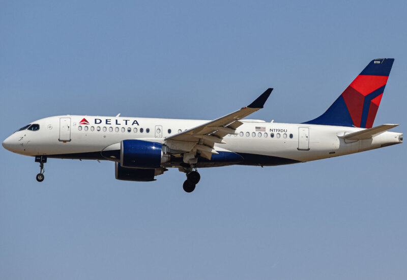 Photo of N119DU - Delta Airlines Airbus A220-100 at DEN on AeroXplorer Aviation Database