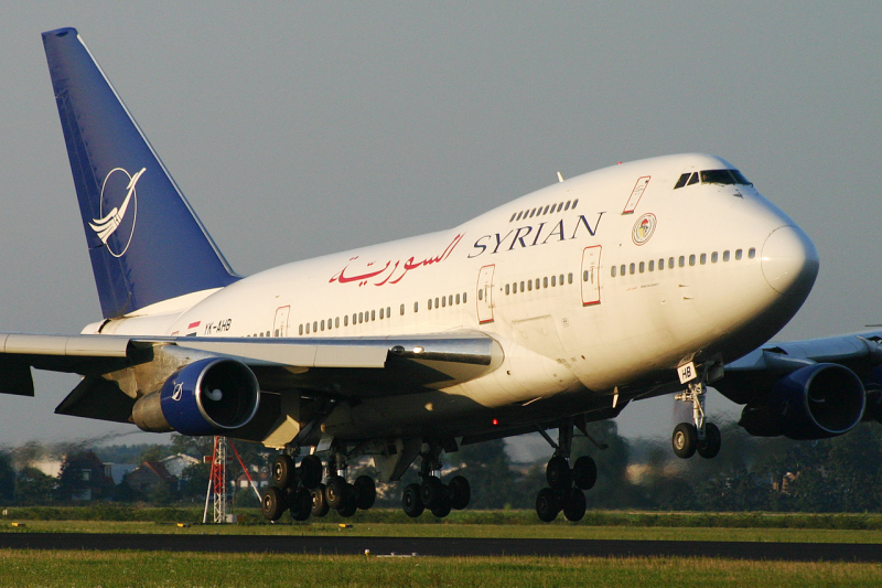 Photo of YK-AHB - Syrian Arab Airlines Boeing 747SP at AMS  on AeroXplorer Aviation Database