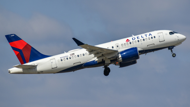 Photo of N126DU - Delta Airlines Airbus A220-100 at CVG on AeroXplorer Aviation Database