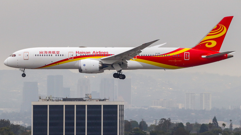 Photo of B-1132 - Hainan Airlines Boeing 787-9 at LAX on AeroXplorer Aviation Database