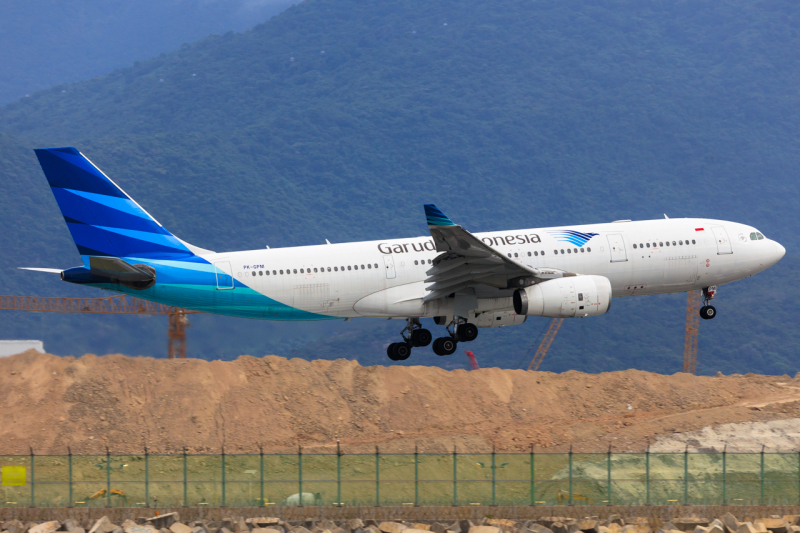 Photo of PK-GPM - Garuda Indonesia Airbus A330-200 at HKG on AeroXplorer Aviation Database