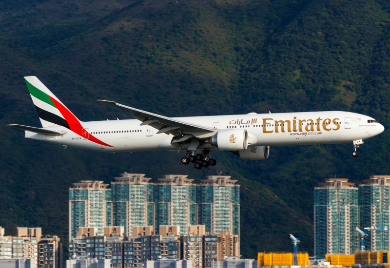 Photo of A6-ECM - Emirates Boeing 777-300ER at HKG on AeroXplorer Aviation Database