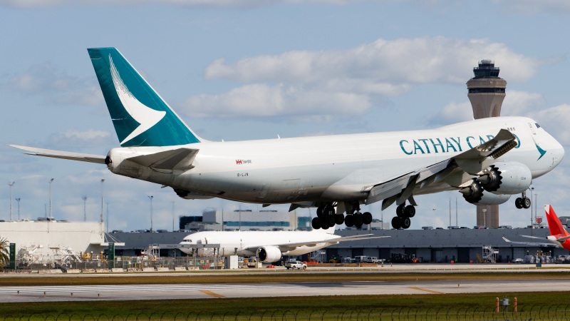 Photo of B-LJN - Cathay Pacific Cargo Boeing 747-8F at MIA on AeroXplorer Aviation Database