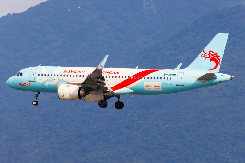 Photo of B-309N - Loong Air Airbus A320NEO at HKG on AeroXplorer Aviation Database