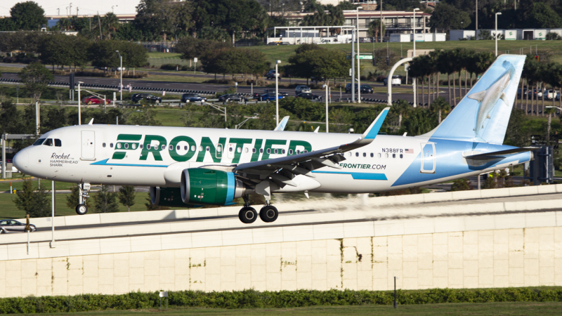 Photo of N388FR - Frontier Airlines Airbus A320NEO at TPA on AeroXplorer Aviation Database