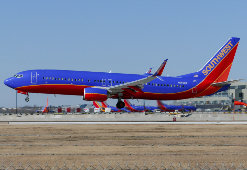 Photo of N8632A - Southwest Airlines Boeing 737-800 at AUS on AeroXplorer Aviation Database