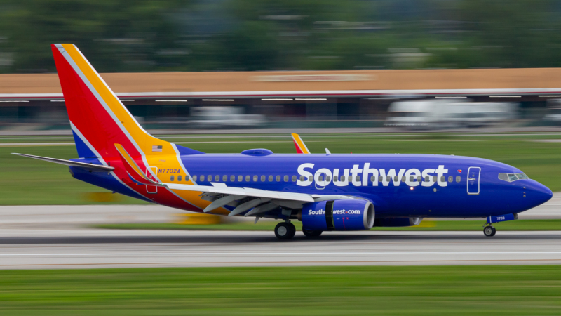 Photo of N7702A - Southwest Airlines Boeing 737-700 at CMH on AeroXplorer Aviation Database