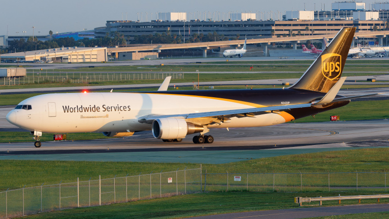 Photo of N342UP - United Parcel Service Boeing 767-300F at TPA on AeroXplorer Aviation Database