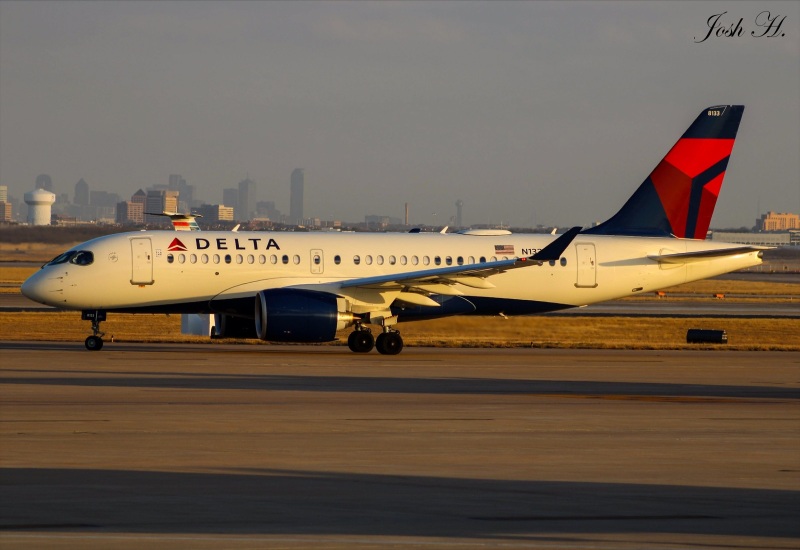 Photo of N133DU - Delta Airlines Airbus A220-100 at DFW on AeroXplorer Aviation Database