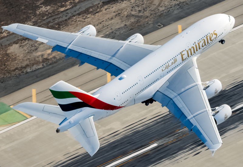 Photo of A6-EVP - Emirates Airbus A380-800 at LAX on AeroXplorer Aviation Database