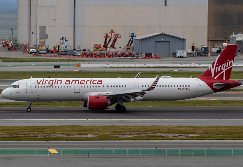 N922VA) Virgin America Airbus A321NEO by Calvin Stewart | AeroXplorer Photo  Database