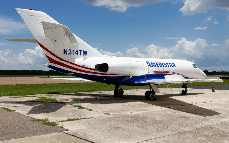 Photo of N314TW - Ameristar Air Cargo Dassault Falcon 20F at PIE on AeroXplorer Aviation Database