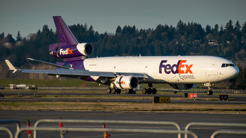 Photo of N603FE - FedEx McDonnell Douglas MD-11F at PDX on AeroXplorer Aviation Database