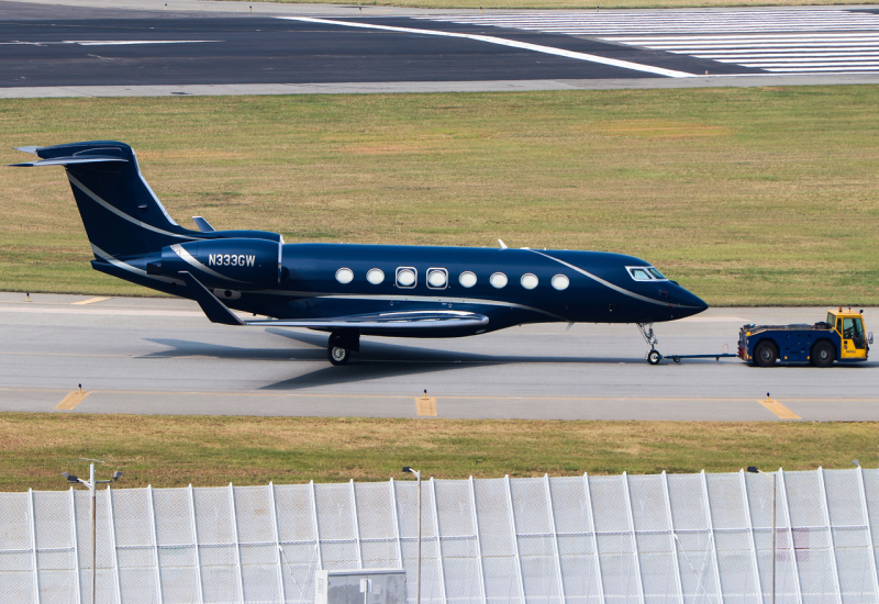 Photo of N333GW - PRIVATE Gulfstream G650 at HKG on AeroXplorer Aviation Database
