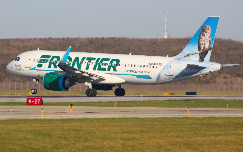 Photo of N386FR - Frontier Airlines Airbus A320NEO at CVG on AeroXplorer Aviation Database