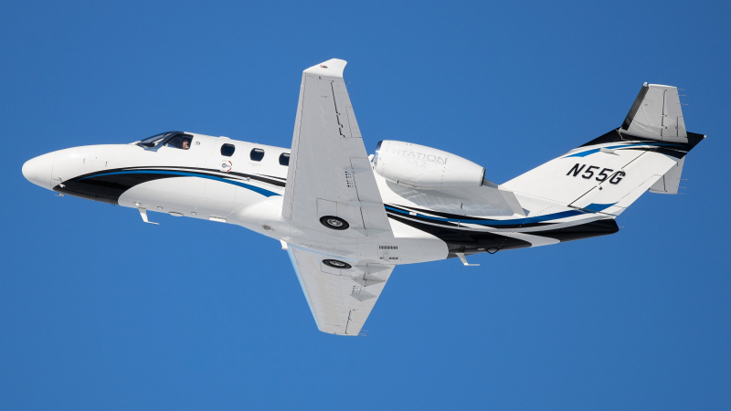 Photo of N55G - PRIVATE Cessna 525 Citation M2 at DEN on AeroXplorer Aviation Database