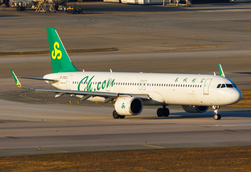 Photo of B-30EU - Spring Airlines Airbus A321NEO at HKG on AeroXplorer Aviation Database